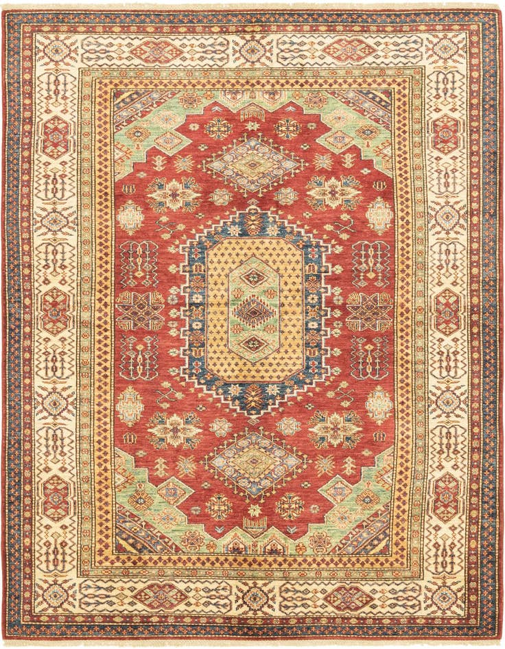 Detail image of 5' 6 x 7' 6 Hand Knotted Kazak Oriental Rug
