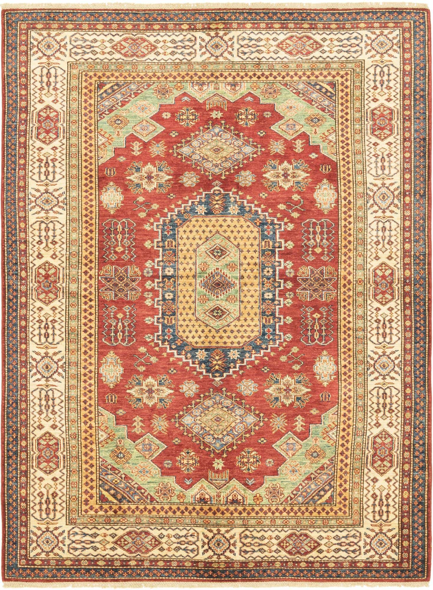 5' 6 x 7' 6 Hand Knotted Kazak Oriental Rug