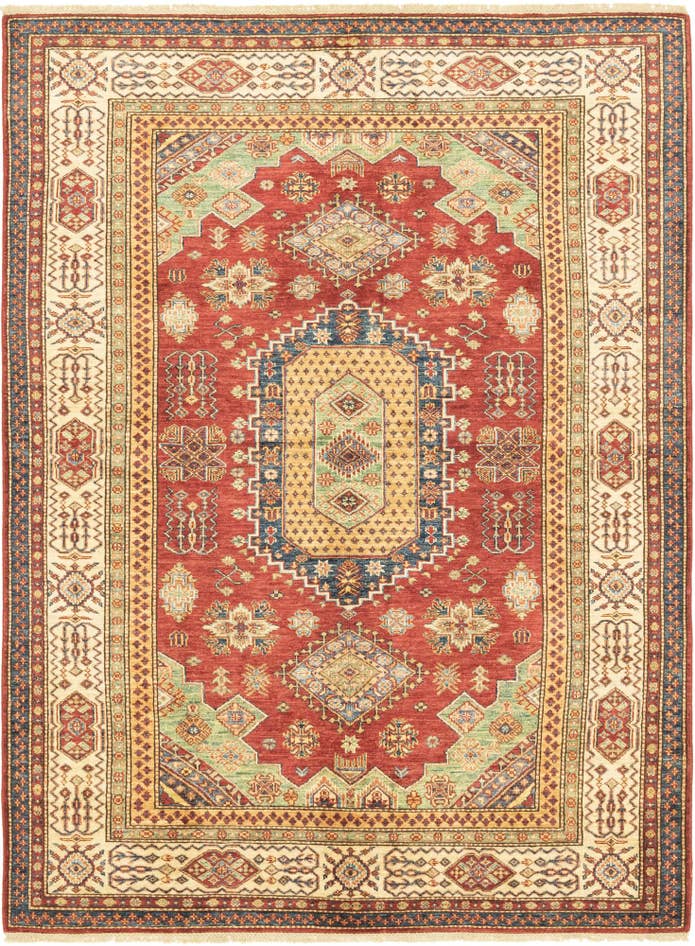 Detail image of 5' 6 x 7' 6 Hand Knotted Kazak Oriental Rug