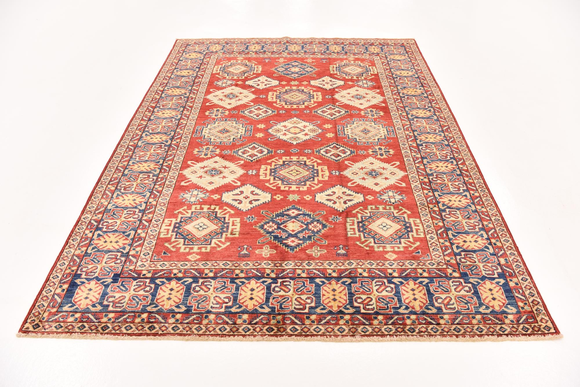 5' 11 x 7' 11 Hand Knotted Kazak Oriental Rug