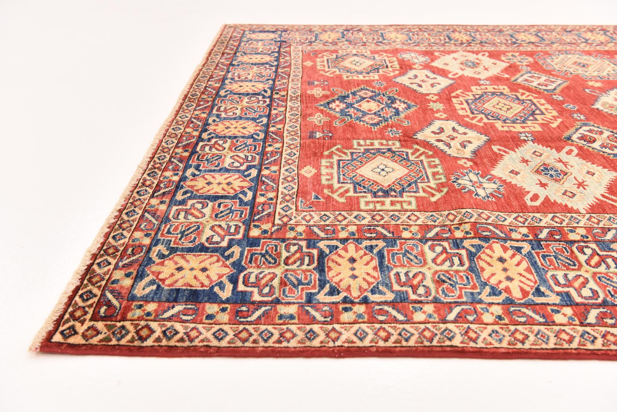 5' 11 x 7' 11 Hand Knotted Kazak Oriental Rug