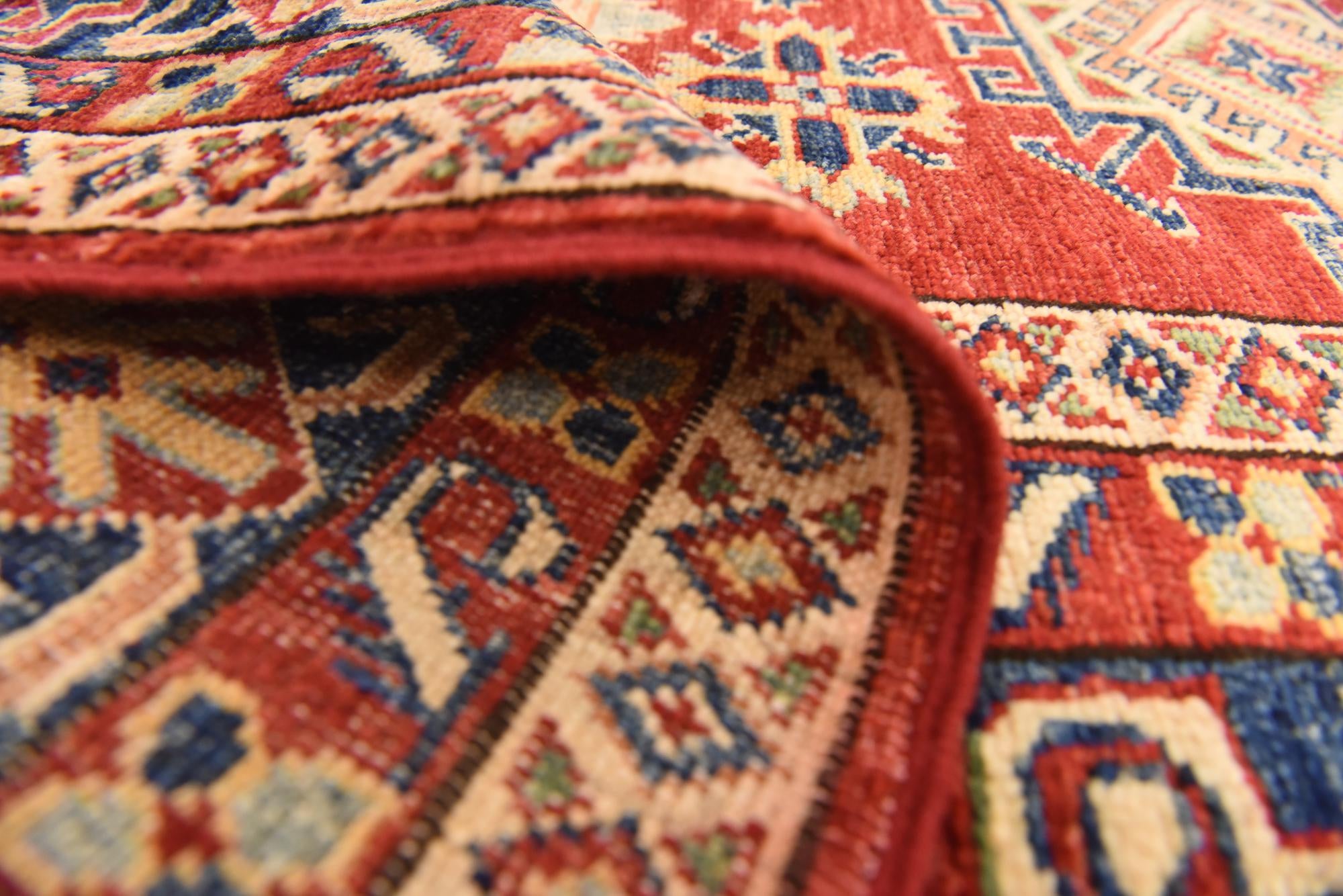 5' 11 x 7' 11 Hand Knotted Kazak Oriental Rug