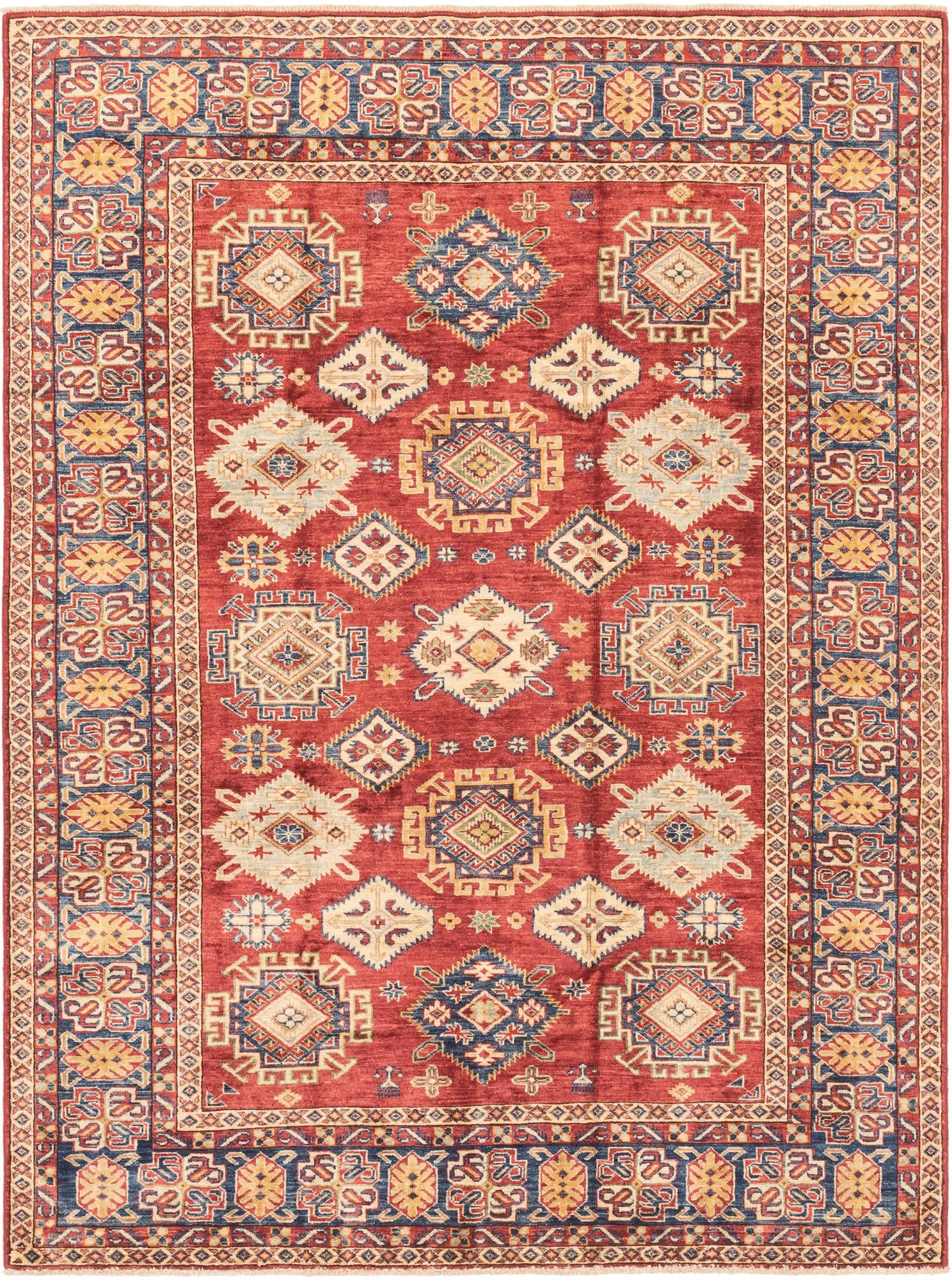 5' 11 x 7' 11 Hand Knotted Kazak Oriental Rug