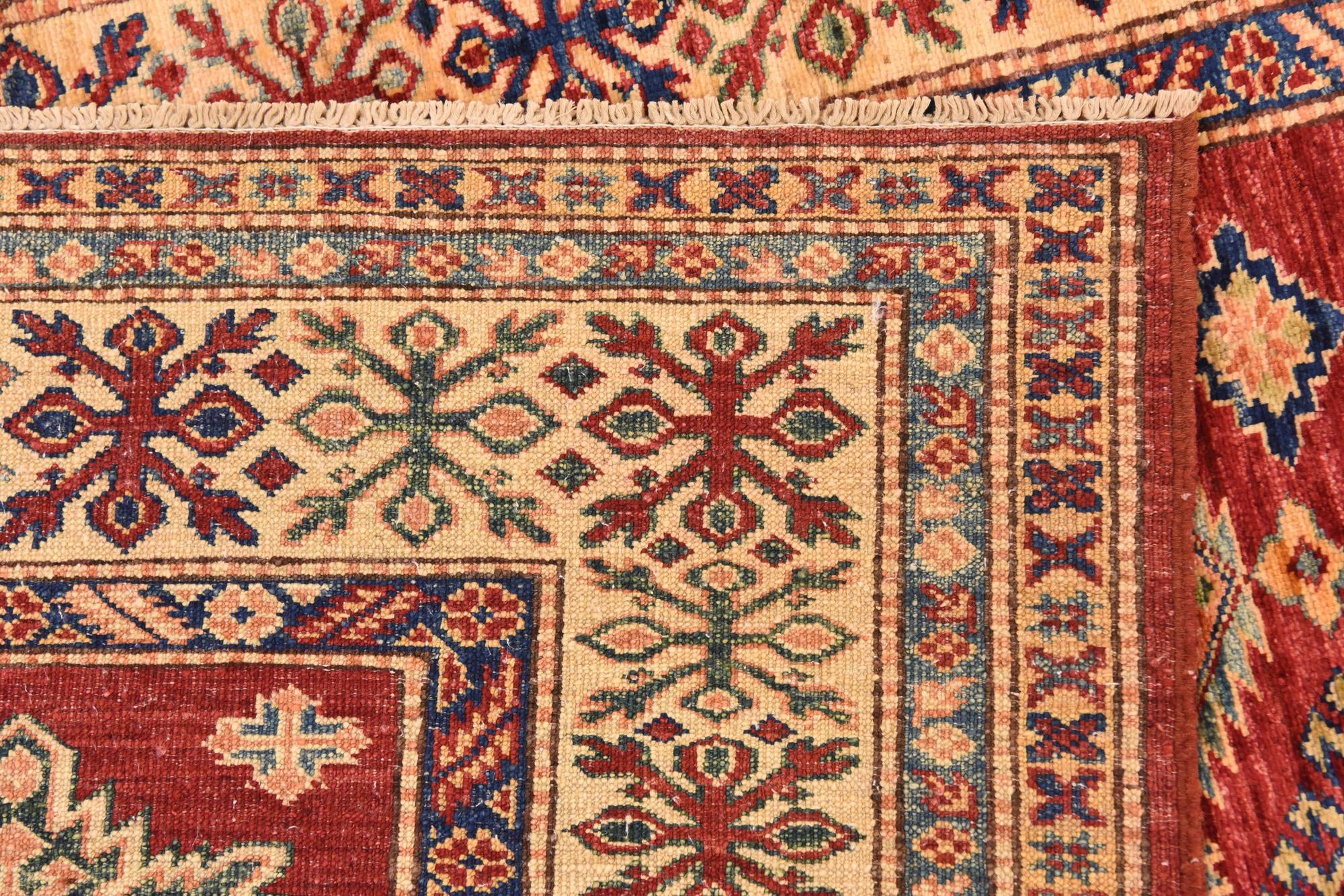 5' 8 x 7' 9 Hand Knotted Kazak Oriental Rug