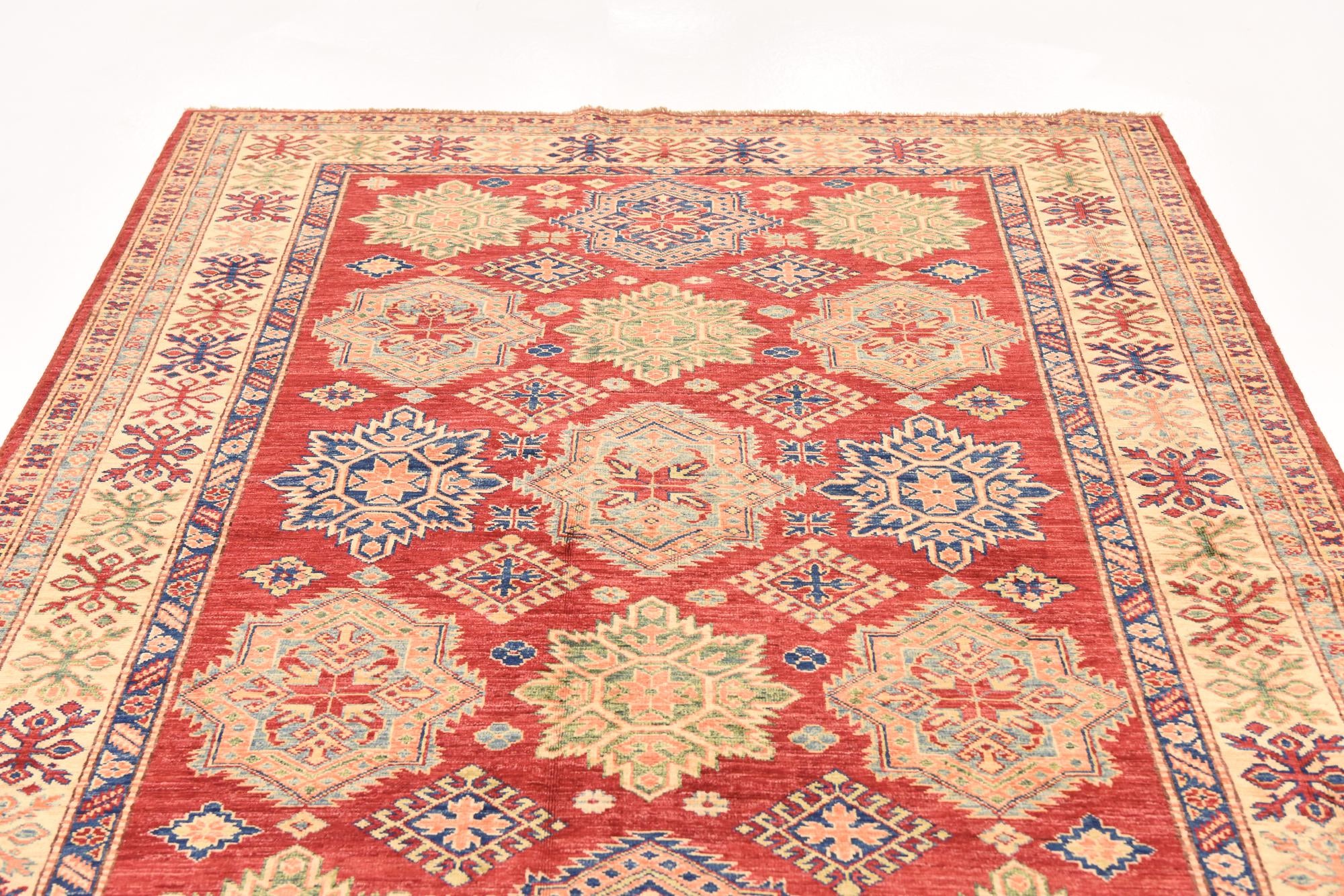 5' 8 x 7' 9 Hand Knotted Kazak Oriental Rug