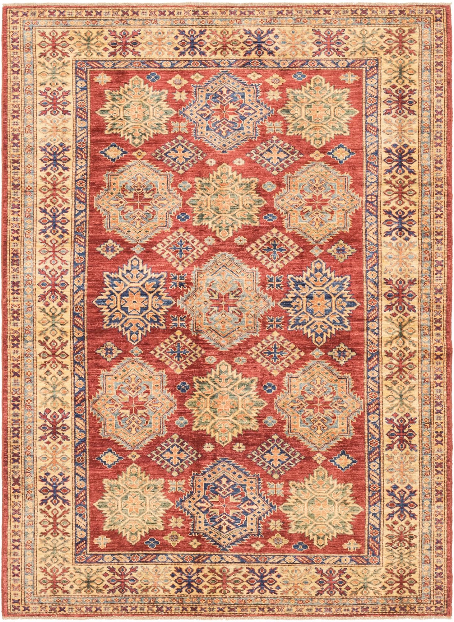 5' 8 x 7' 9 Hand Knotted Kazak Oriental Rug