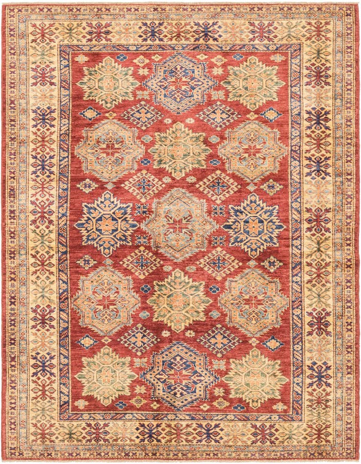 Detail image of 5' 8 x 7' 9 Hand Knotted Kazak Oriental Rug