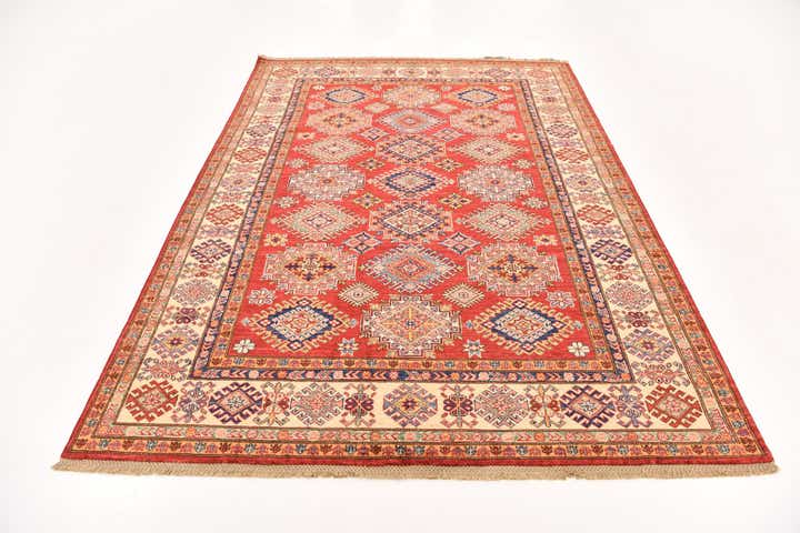 5' 11 x 8' 2 Hand Knotted Kazak Oriental Rug