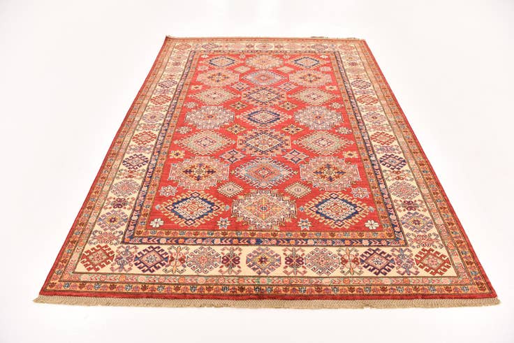 Detail image of 5' 11 x 8' 2 Hand Knotted Kazak Oriental Rug