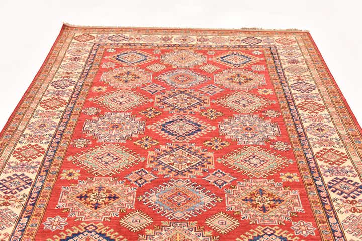 5' 11 x 8' 2 Hand Knotted Kazak Oriental Rug