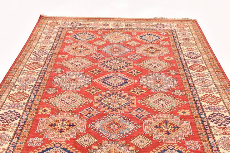 Detail image of 5' 11 x 8' 2 Hand Knotted Kazak Oriental Rug