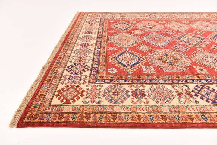 5' 11 x 8' 2 Hand Knotted Kazak Oriental Rug