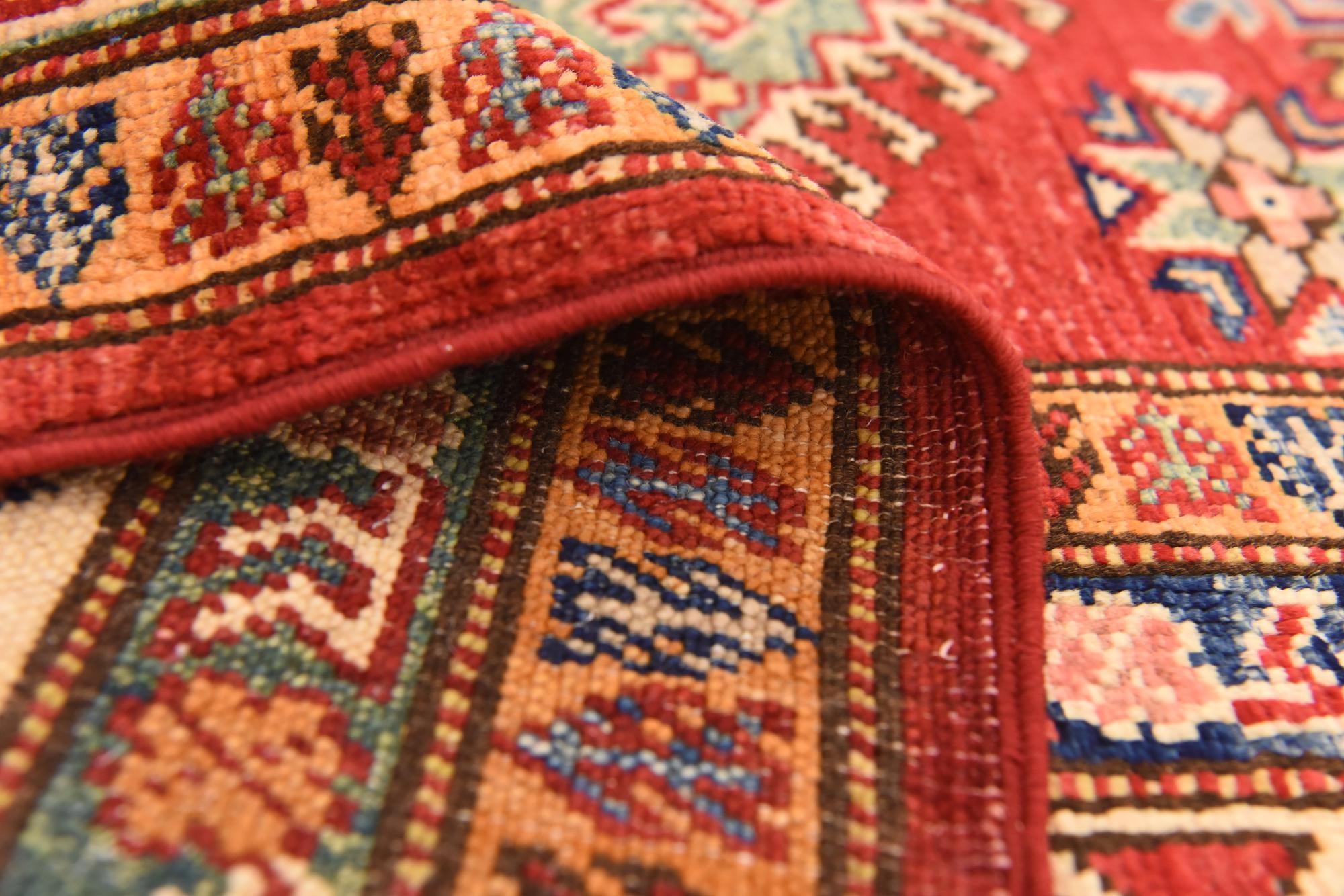 5' 11 x 8' 2 Hand Knotted Kazak Oriental Rug