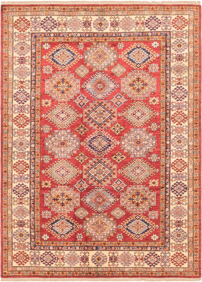 Detail image of 5' 11 x 8' 2 Hand Knotted Kazak Oriental Rug