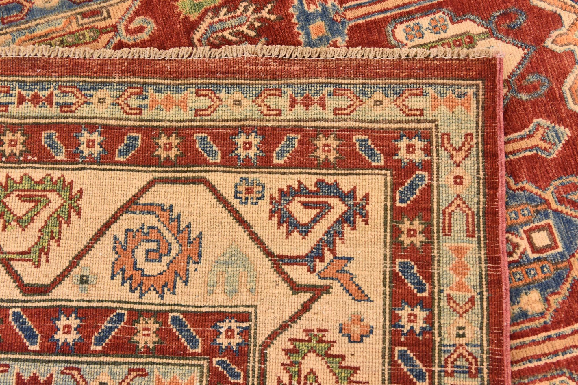 6' 8 x 9' 5 Hand Knotted Kazak Rug