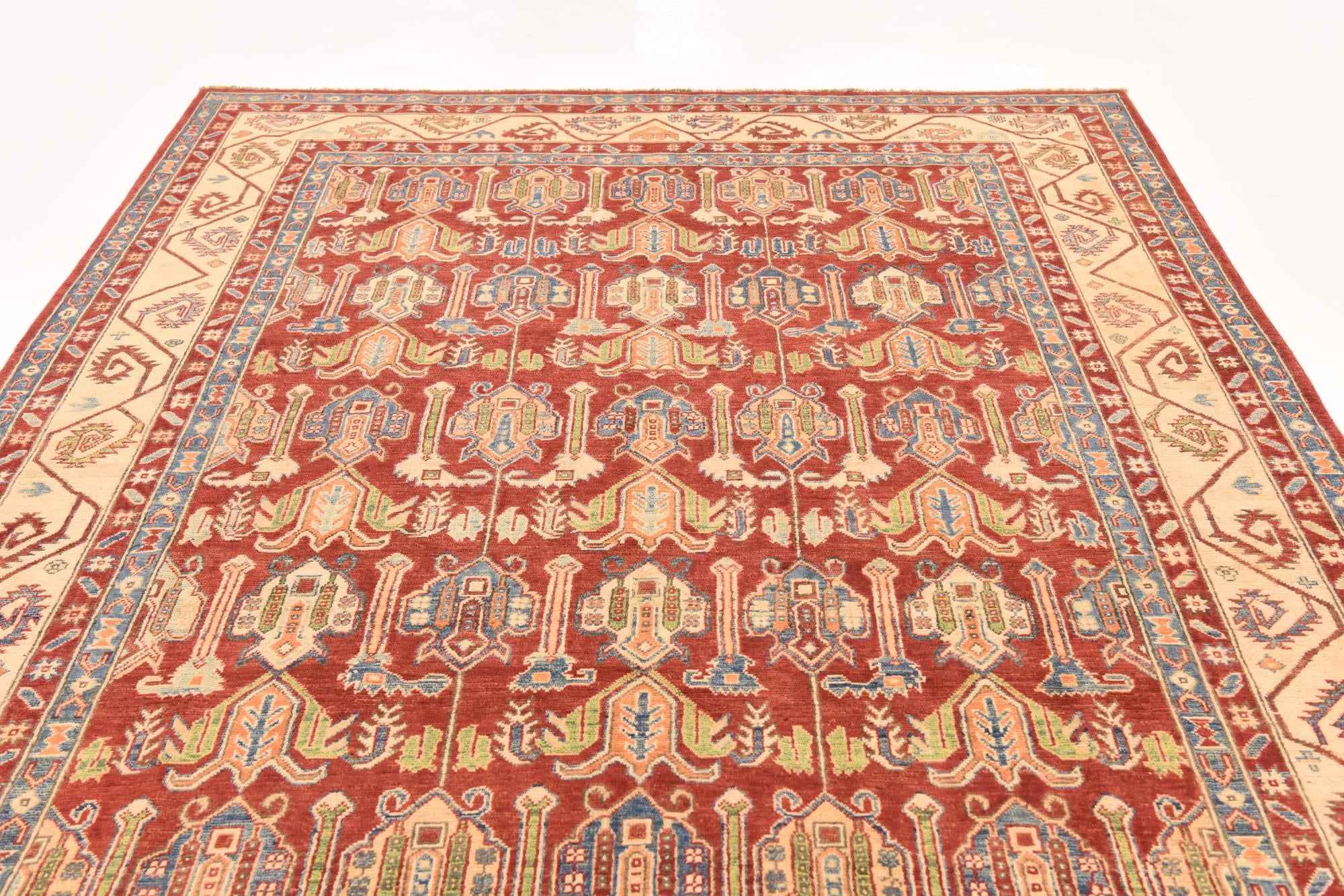 6' 8 x 9' 5 Hand Knotted Kazak Rug