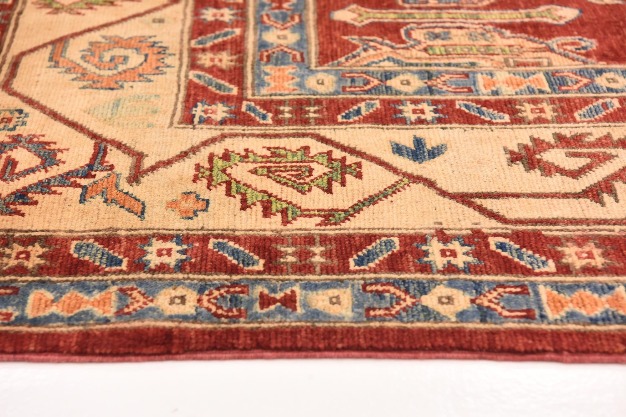 6' 8 x 9' 5 Hand Knotted Kazak Rug