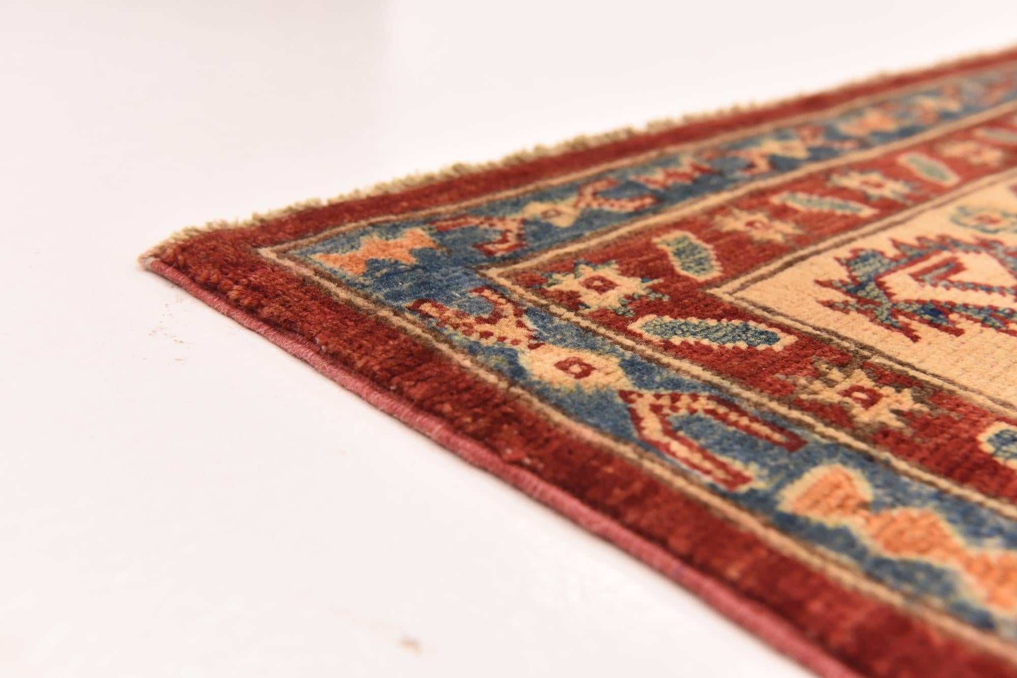 6' 8 x 9' 5 Hand Knotted Kazak Rug