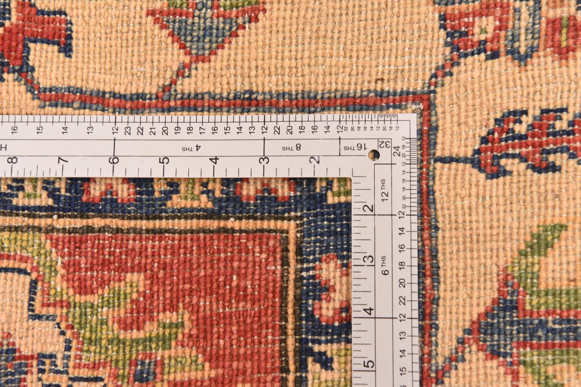 5' 6 x 8' 10 Hand Knotted Kazak Rug
