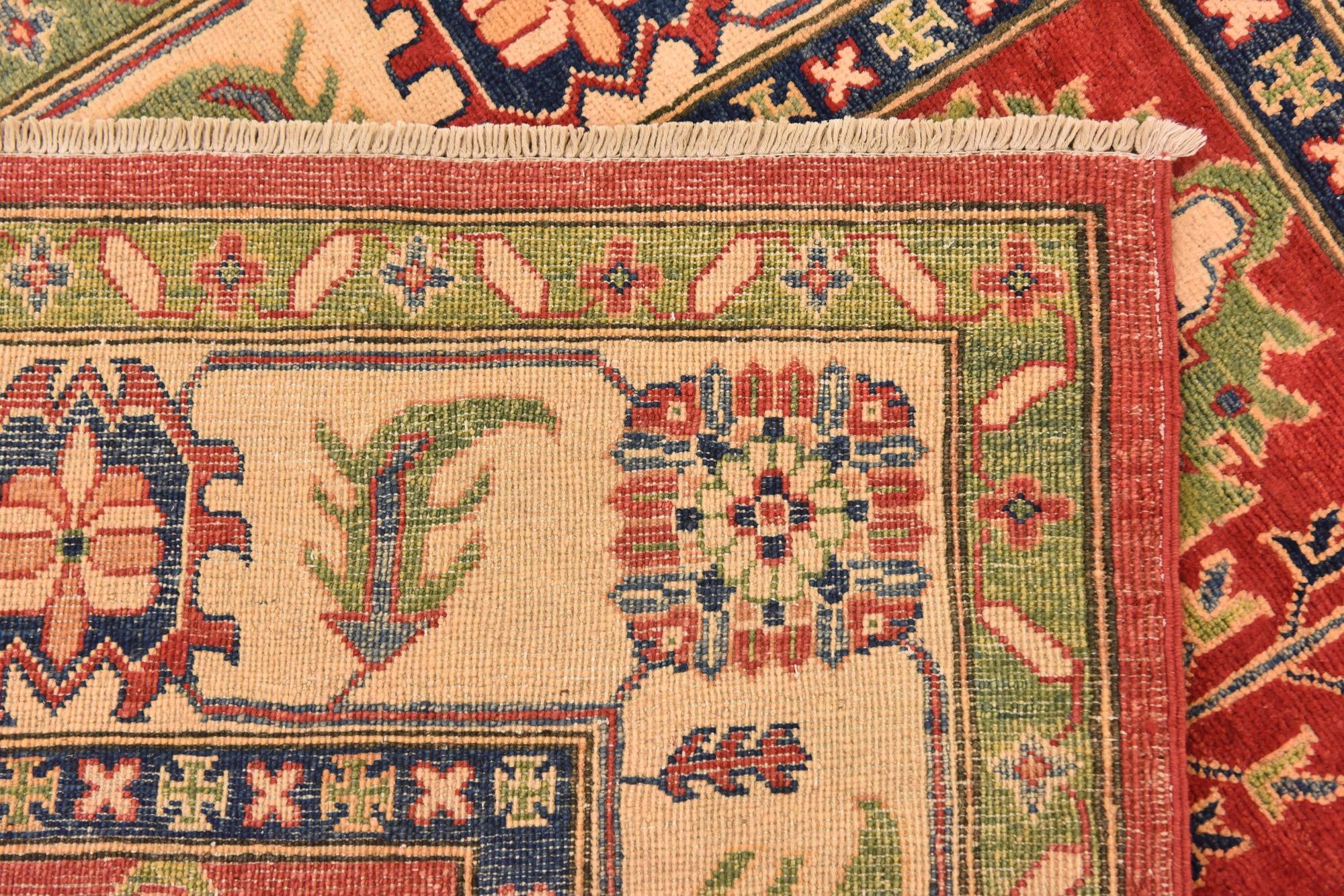 5' 6 x 8' 10 Hand Knotted Kazak Rug