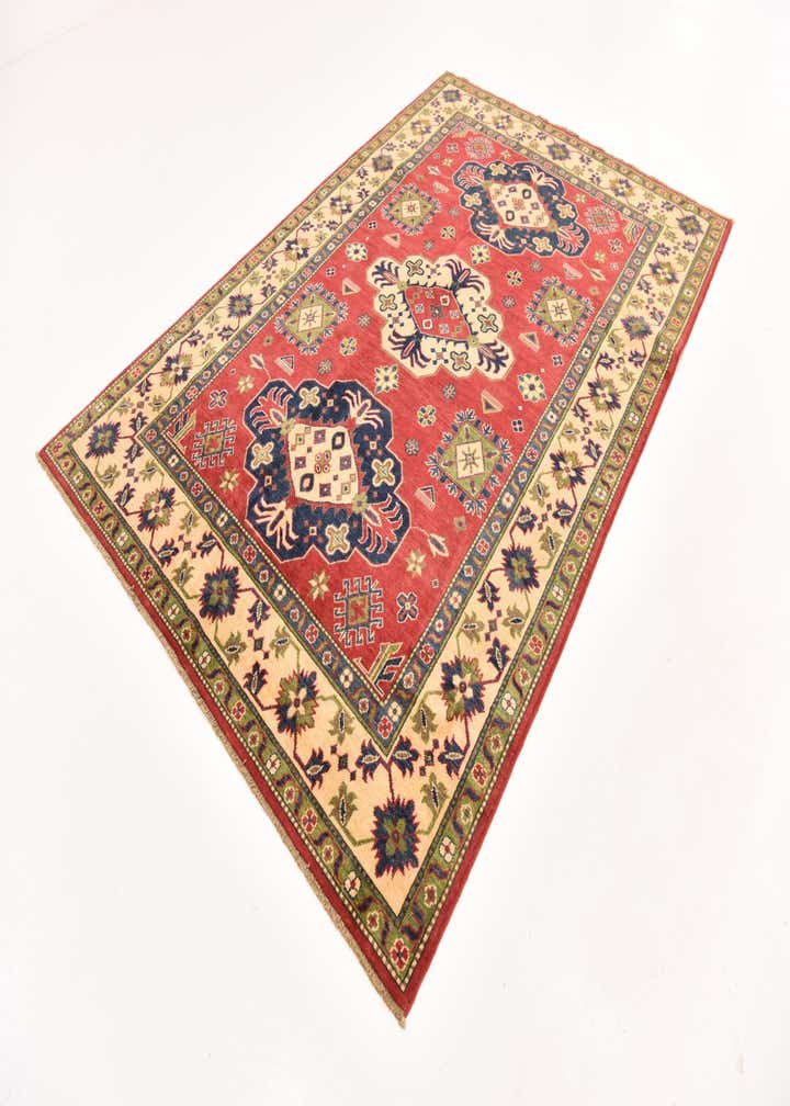 6' 1 x 9' 1 Hand Knotted Kazak Rug