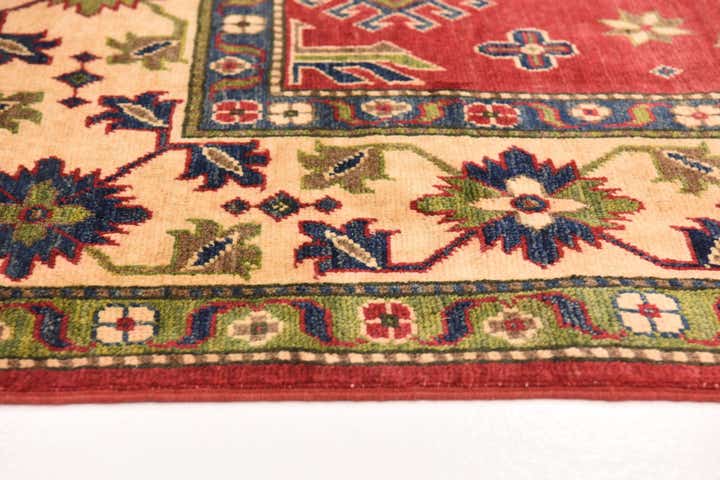 6' 1 x 9' 1 Hand Knotted Kazak Rug