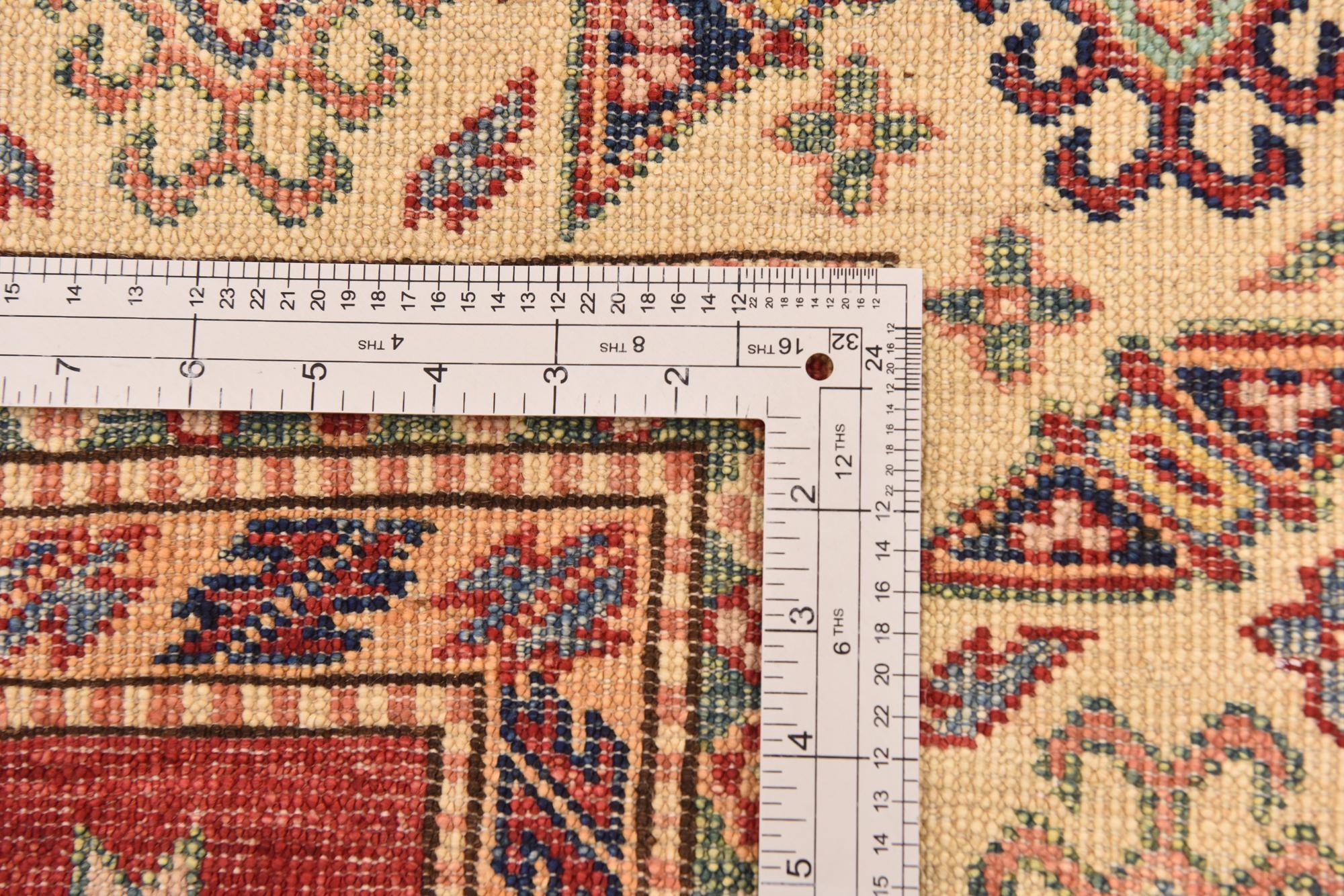 5' 7 x 7' 9 Hand Knotted Kazak Oriental Rug