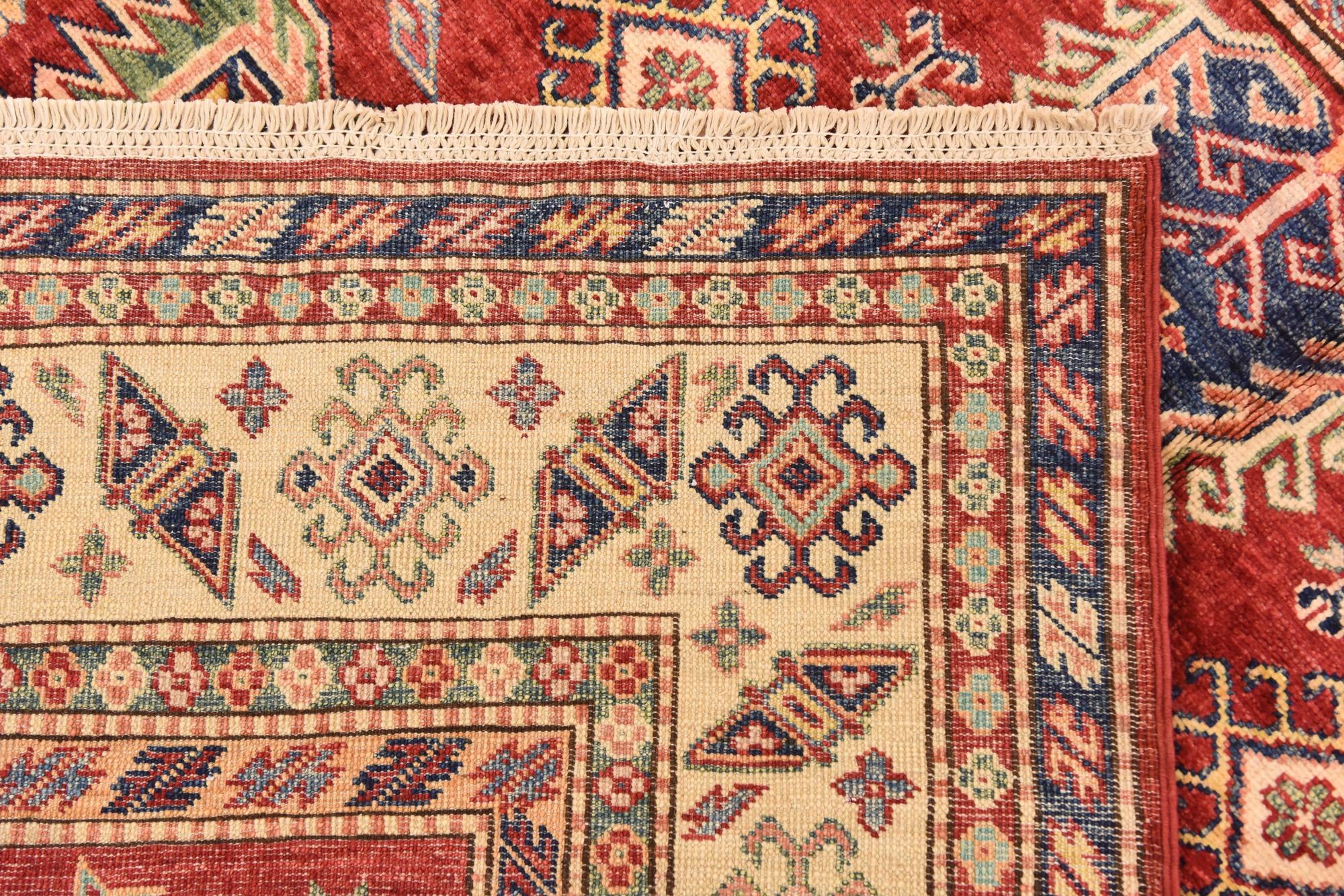 5' 7 x 7' 9 Hand Knotted Kazak Oriental Rug