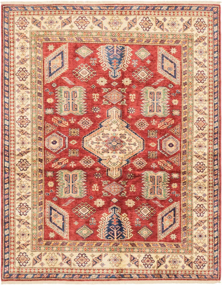 Detail image of 5' 7 x 7' 9 Hand Knotted Kazak Oriental Rug