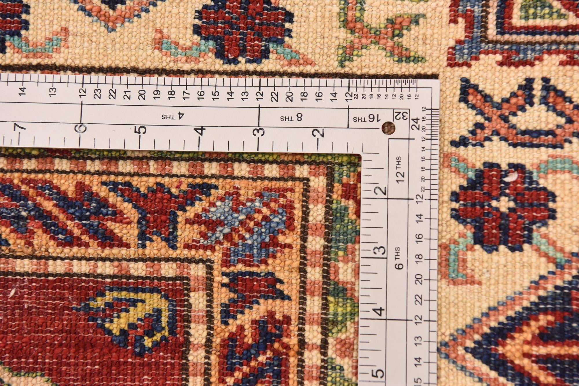 5' 7 x 8' 1 Hand Knotted Kazak Oriental Rug