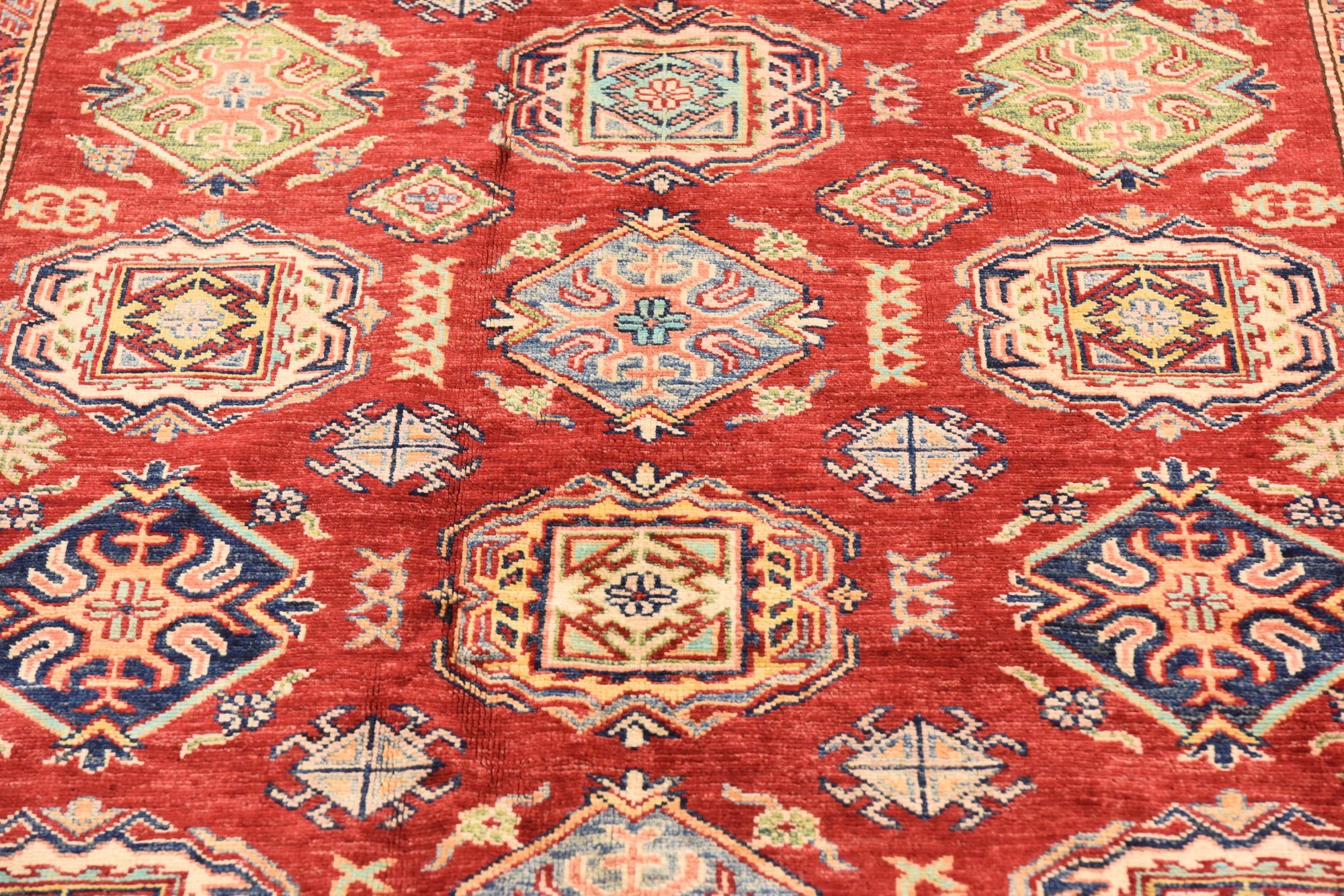 5' 7 x 8' 1 Hand Knotted Kazak Oriental Rug