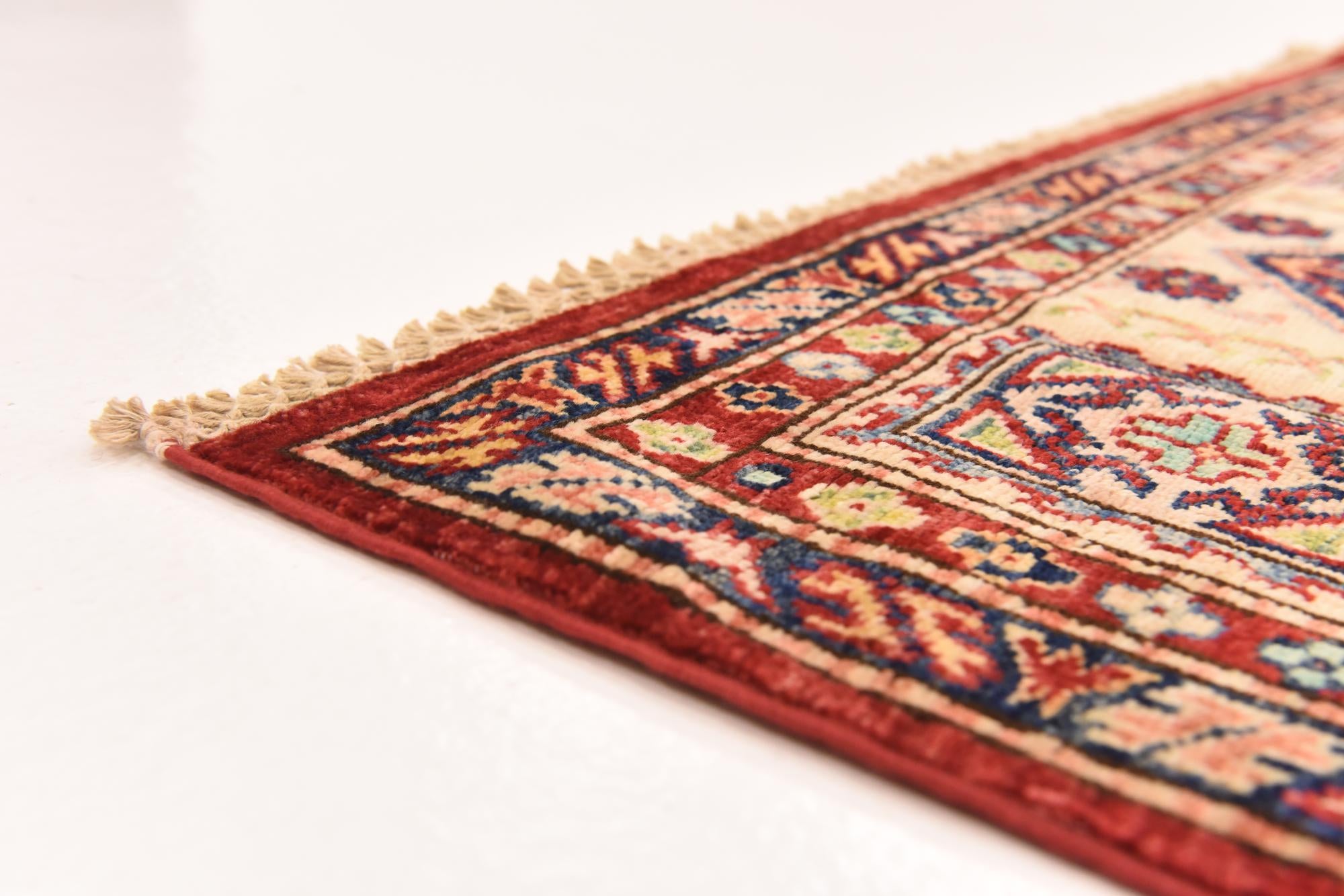 5' 7 x 8' 1 Hand Knotted Kazak Oriental Rug