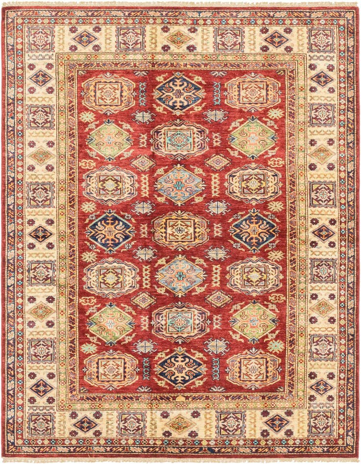 Detail image of 5' 7 x 8' 1 Hand Knotted Kazak Oriental Rug