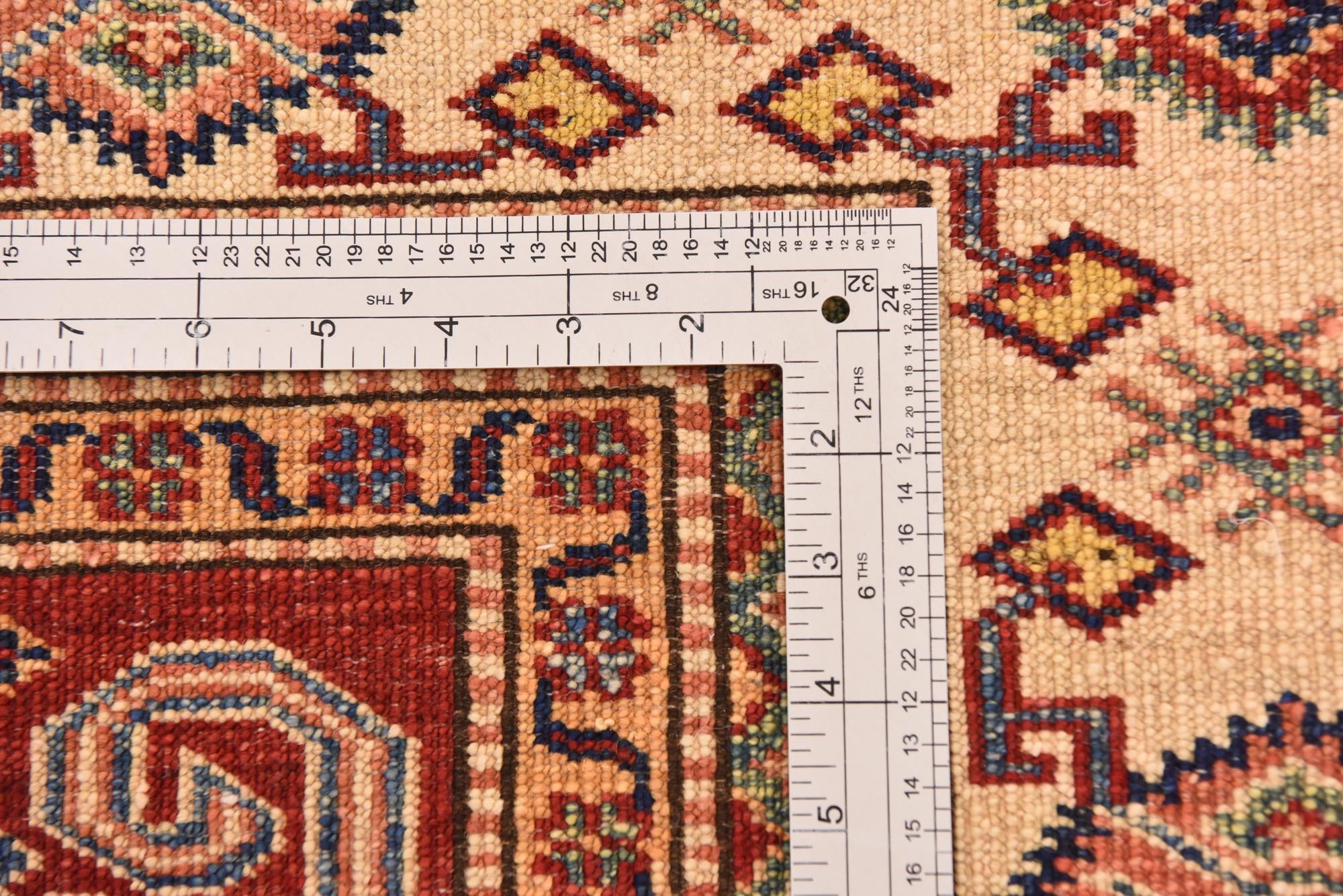 5' 6 x 7' 9 Hand Knotted Kazak Oriental Rug