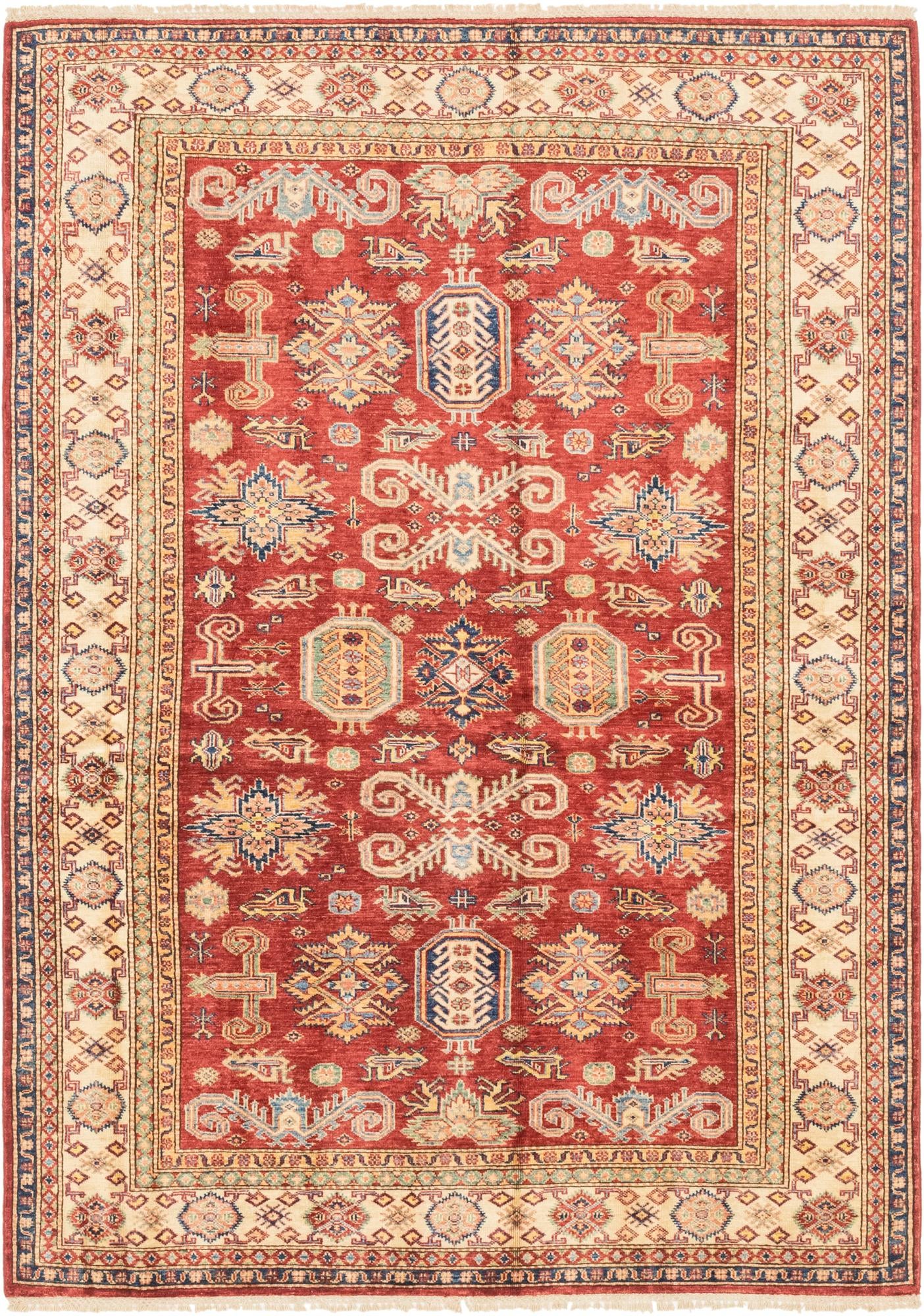 5' 6 x 7' 9 Hand Knotted Kazak Oriental Rug