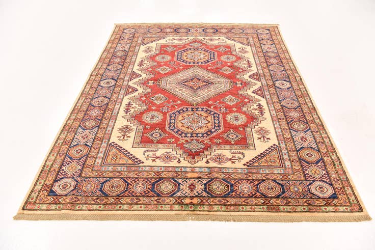 Detail image of 5' 10 x 7' 8 Hand Knotted Kazak Oriental Rug