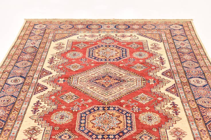 Detail image of 5' 10 x 7' 8 Hand Knotted Kazak Oriental Rug