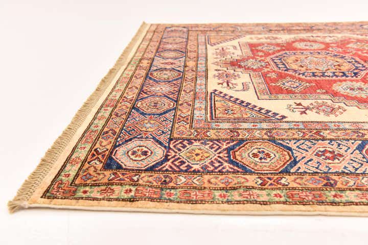 5' 10 x 7' 8 Hand Knotted Kazak Oriental Rug