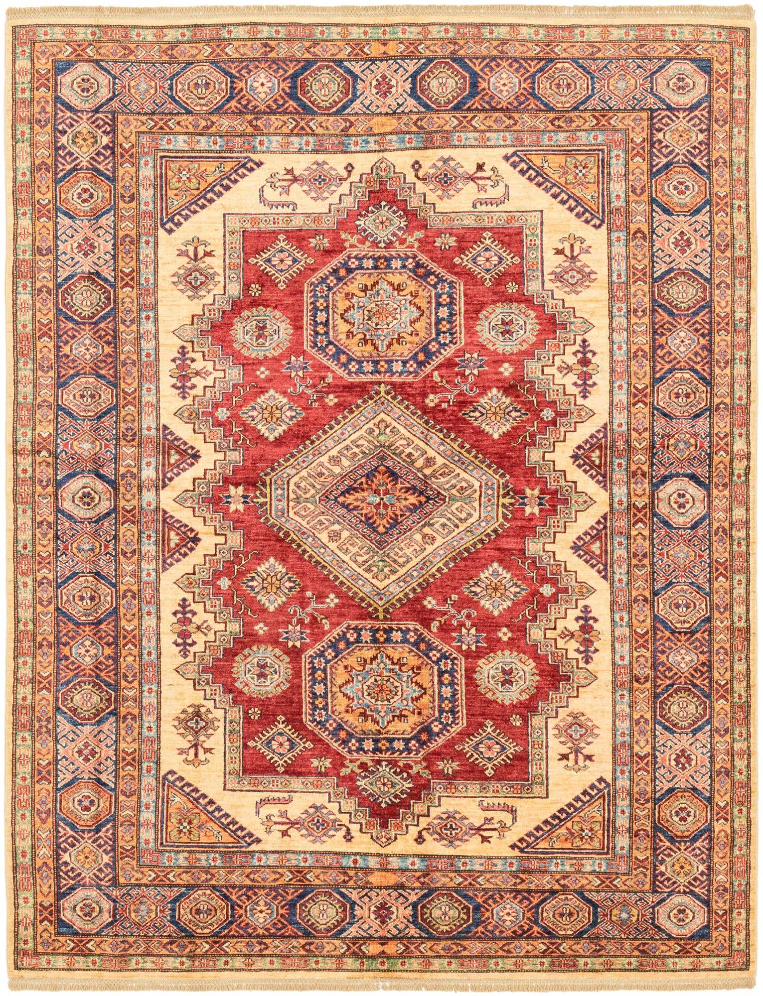 5' 10 x 7' 8 Hand Knotted Kazak Oriental Rug
