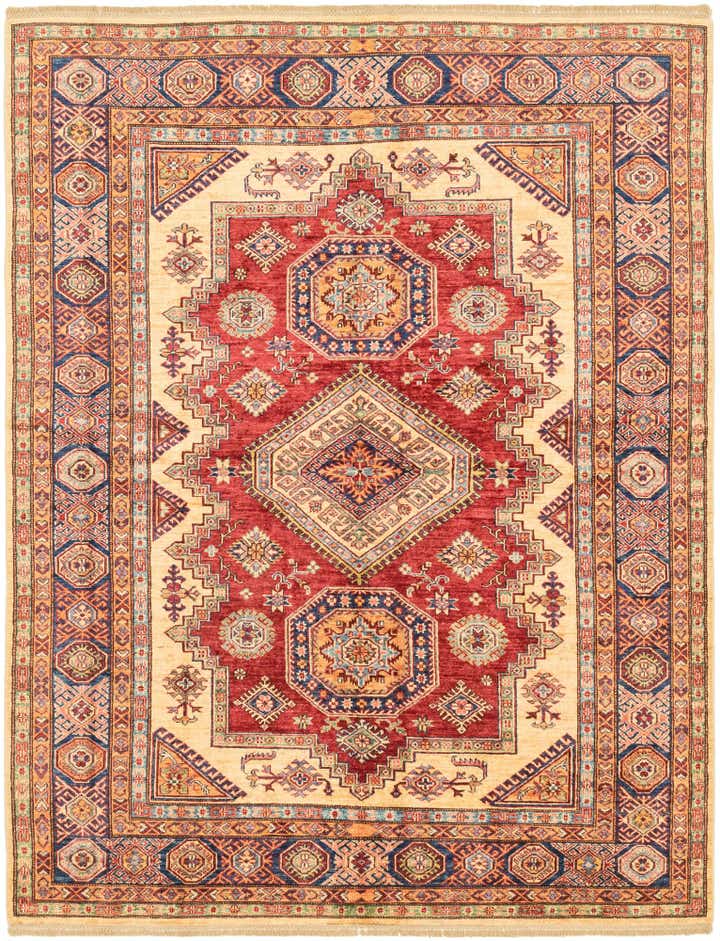 5' 10 x 7' 8 Hand Knotted Kazak Oriental Rug