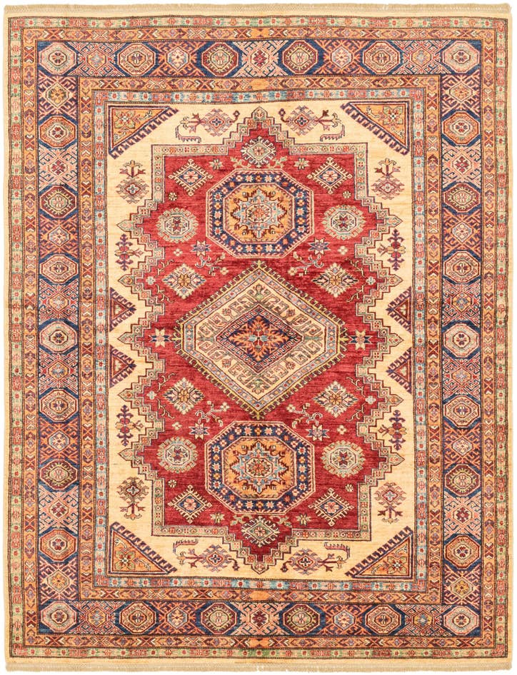 Detail image of 5' 10 x 7' 8 Hand Knotted Kazak Oriental Rug