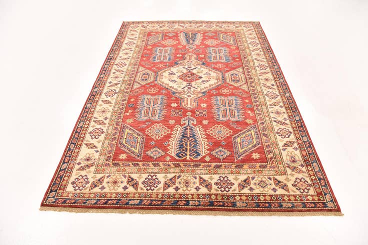 Detail image of 5' 3 x 7' 10 Hand Knotted Kazak Oriental Rug