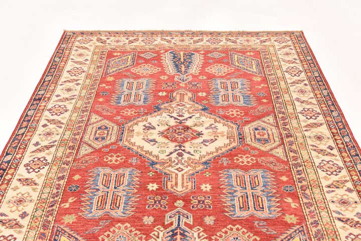 5' 3 x 7' 10 Hand Knotted Kazak Oriental Rug