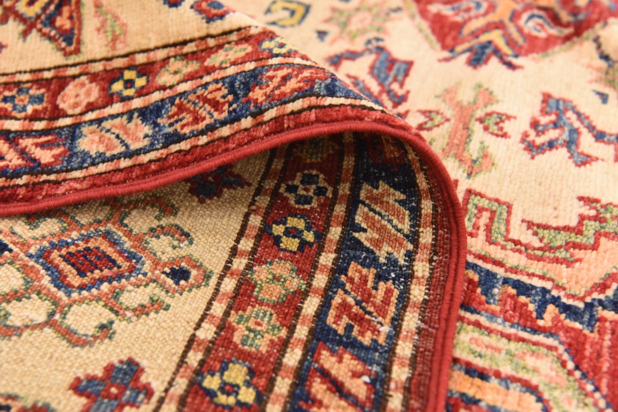 5' 3 x 7' 10 Hand Knotted Kazak Oriental Rug