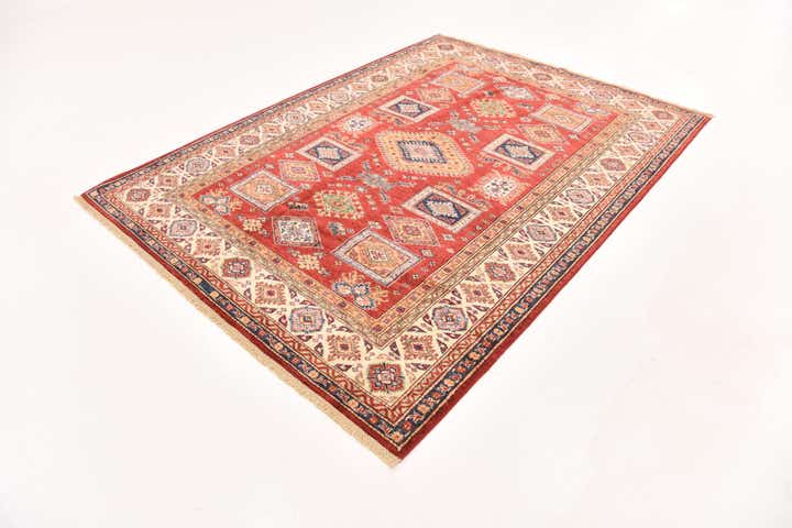 5' 10 x 7' 10 Hand Knotted Kazak Oriental Rug