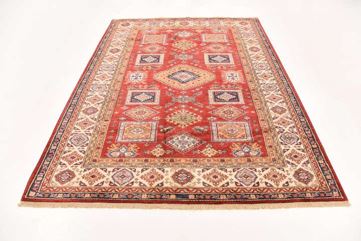 5' 10 x 7' 10 Hand Knotted Kazak Oriental Rug