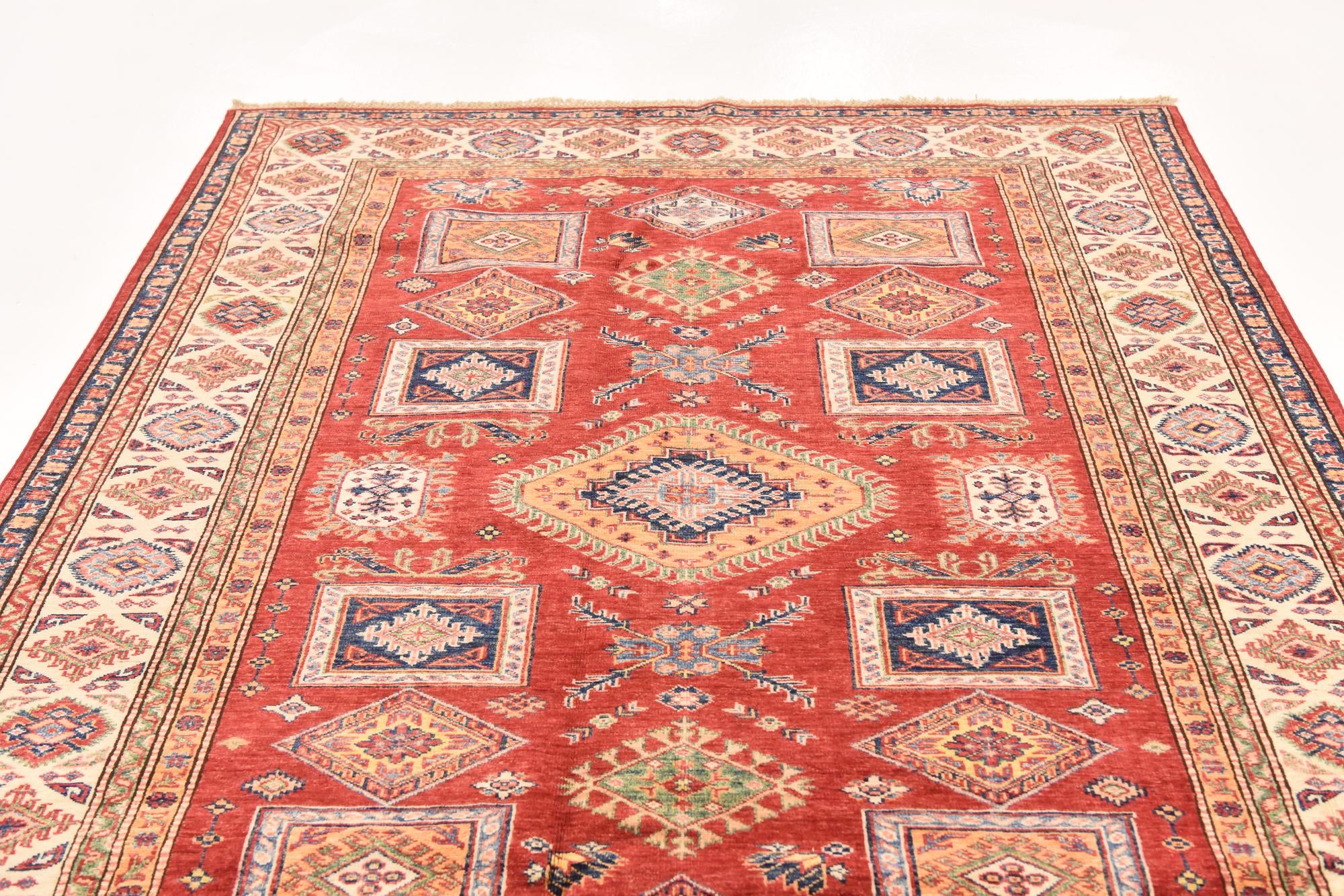 5' 10 x 7' 10 Hand Knotted Kazak Oriental Rug