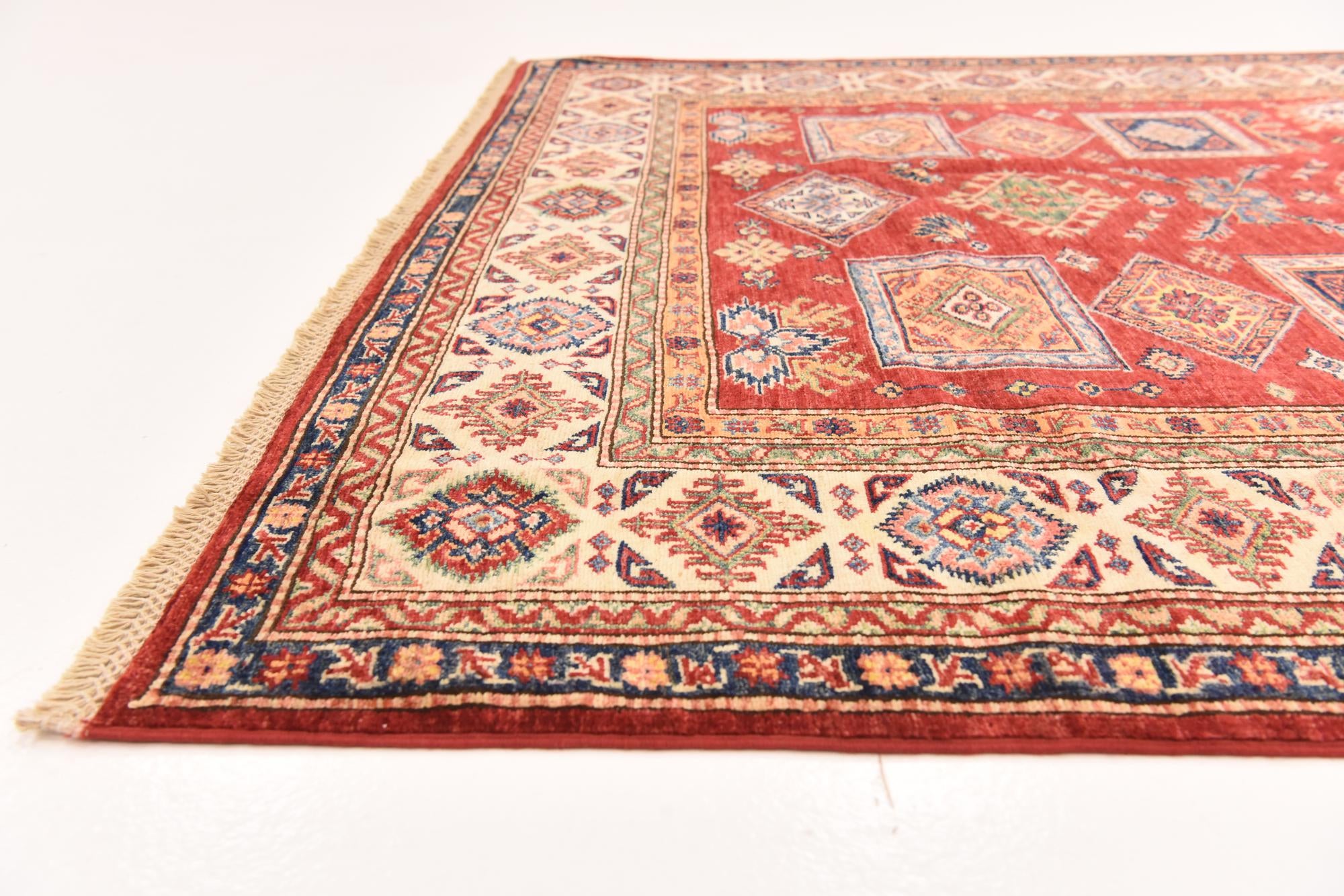 5' 10 x 7' 10 Hand Knotted Kazak Oriental Rug