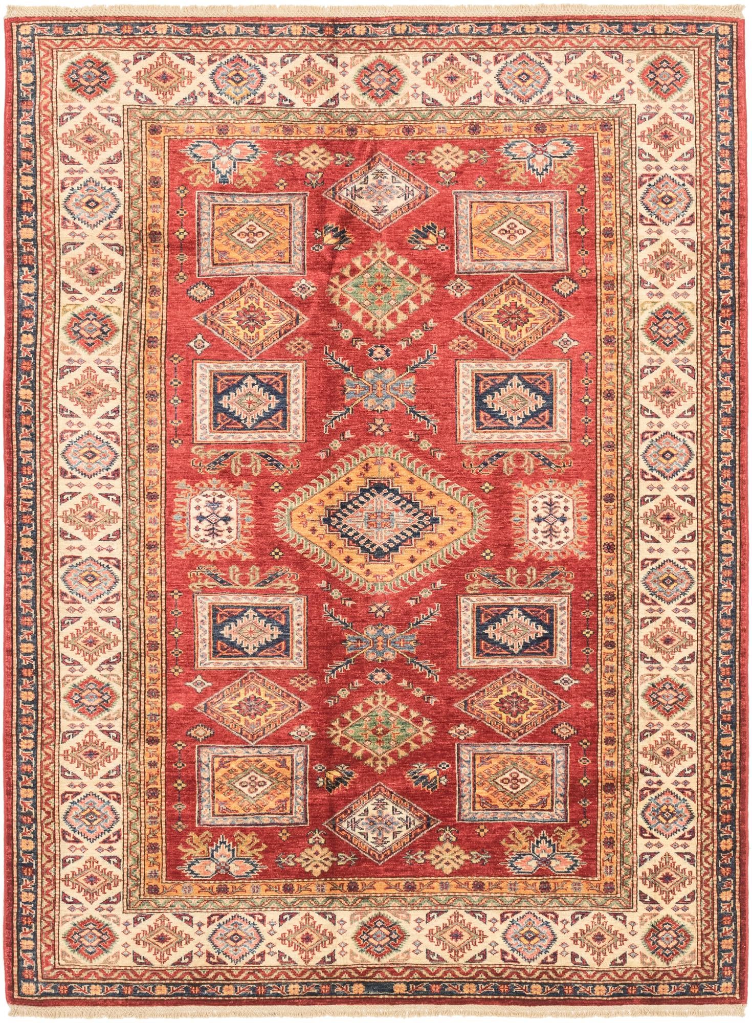 5' 10 x 7' 10 Hand Knotted Kazak Oriental Rug