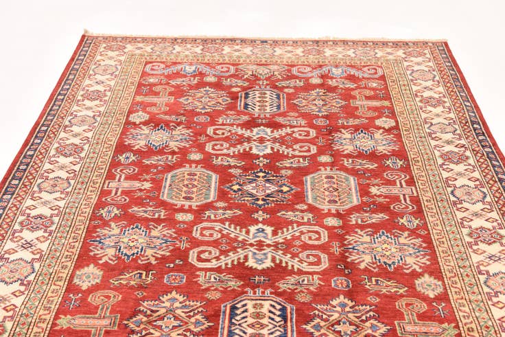 Detail image of 5' 7 x 7' 11 Hand Knotted Kazak Oriental Rug